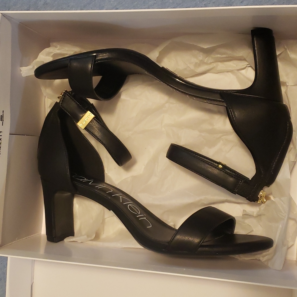 Calvin Klein Open Toe Heels - Picture 4 of 5